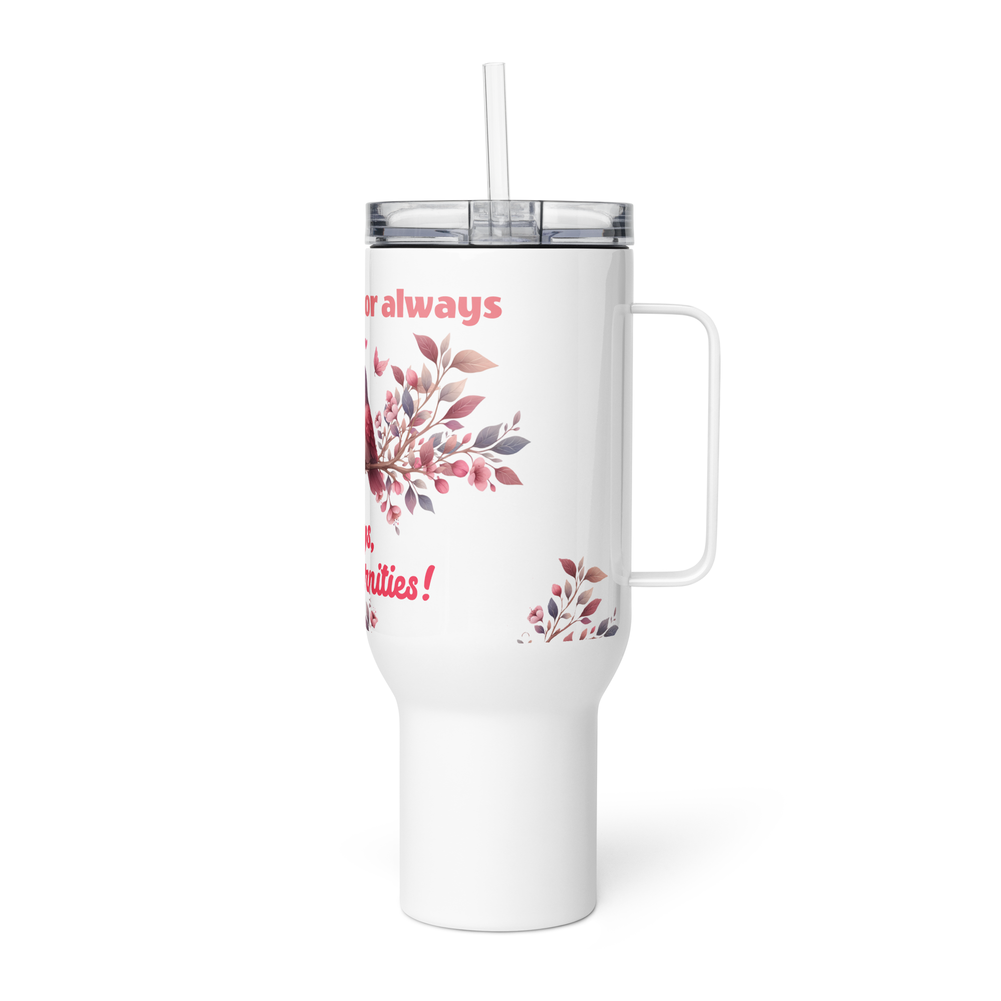 Valentine's Day I Want You for Always Tumbler Travel Mug with Handle