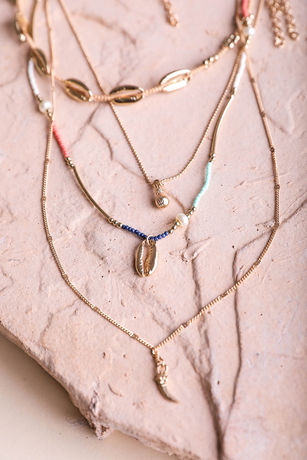 Tropical Gold Layer Necklace