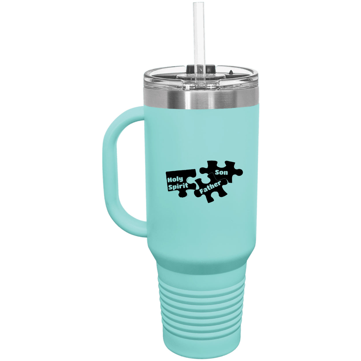 Father Son & Holy Spirit Religious Polar Camel 40 oz Tumbler with Handle & Straw