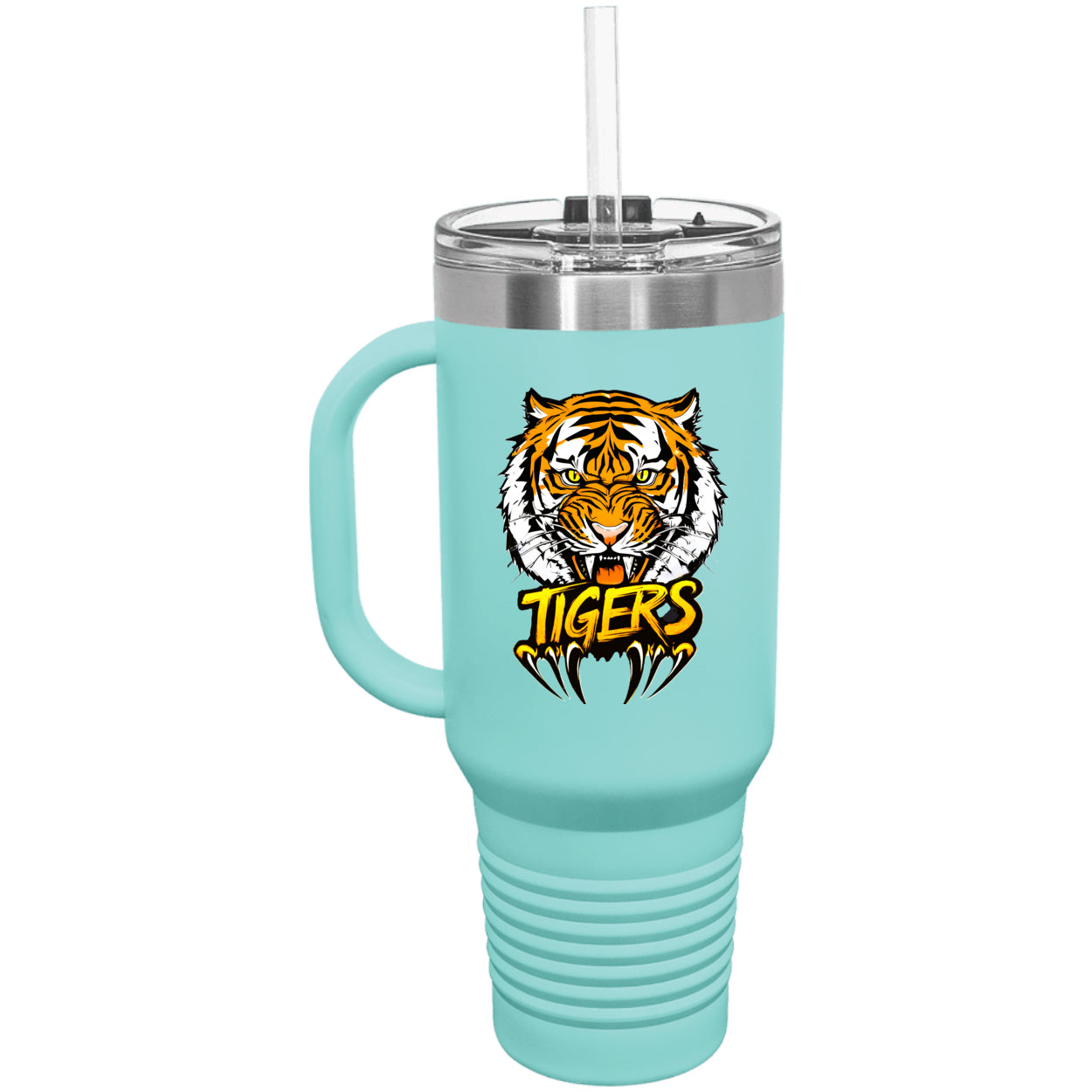 Tiger with Claws Polar Camel 40 oz. Travel Mug with Handle & Straw