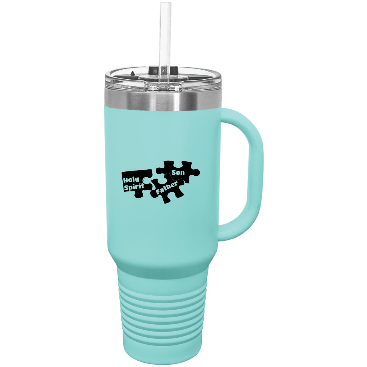 Father Son & Holy Spirit Religious Polar Camel 40 oz Tumbler with Handle & Straw