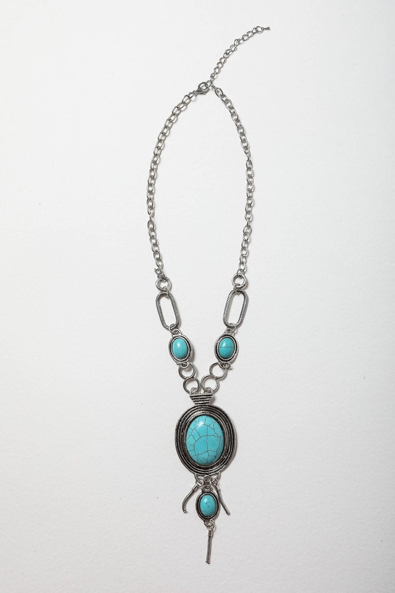 Turquoise Bolo Necklace