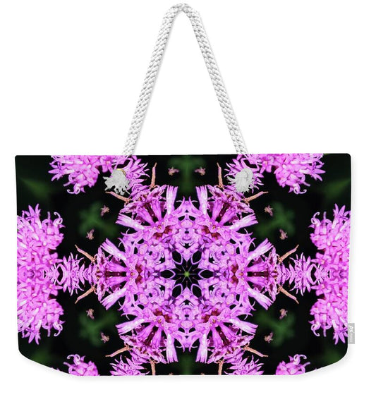 Vibrant Symmetrical Blossoms - Weekender Tote Bag