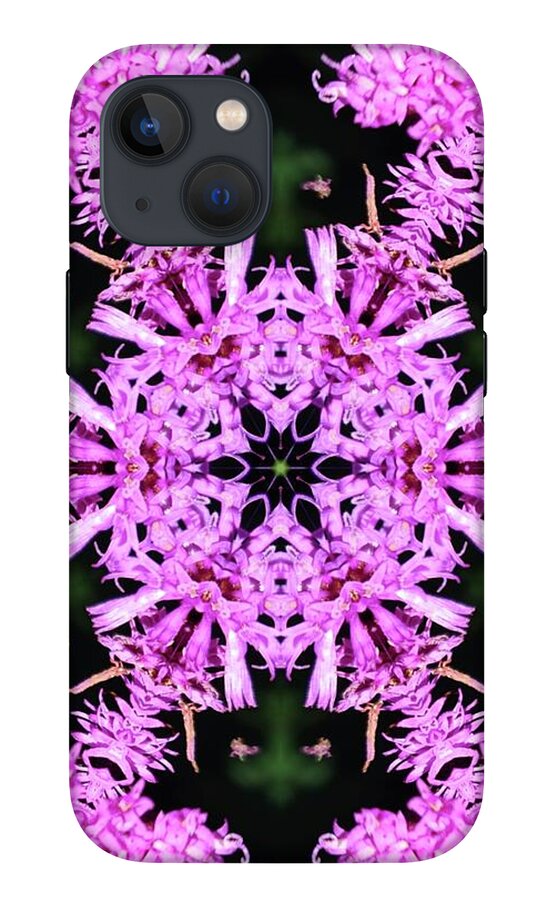 Vibrant Symmetrical Blossoms - Phone Case