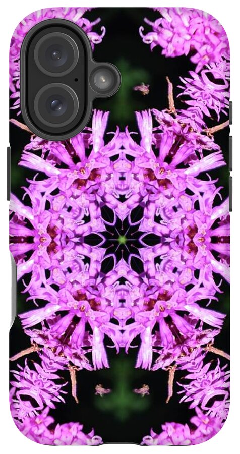 Vibrant Symmetrical Blossoms - Phone Case