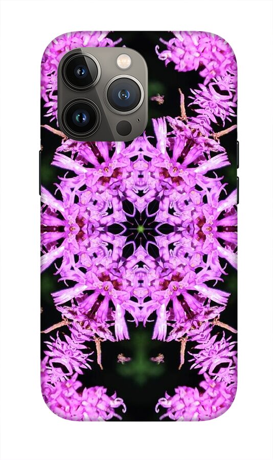 Vibrant Symmetrical Blossoms - Phone Case