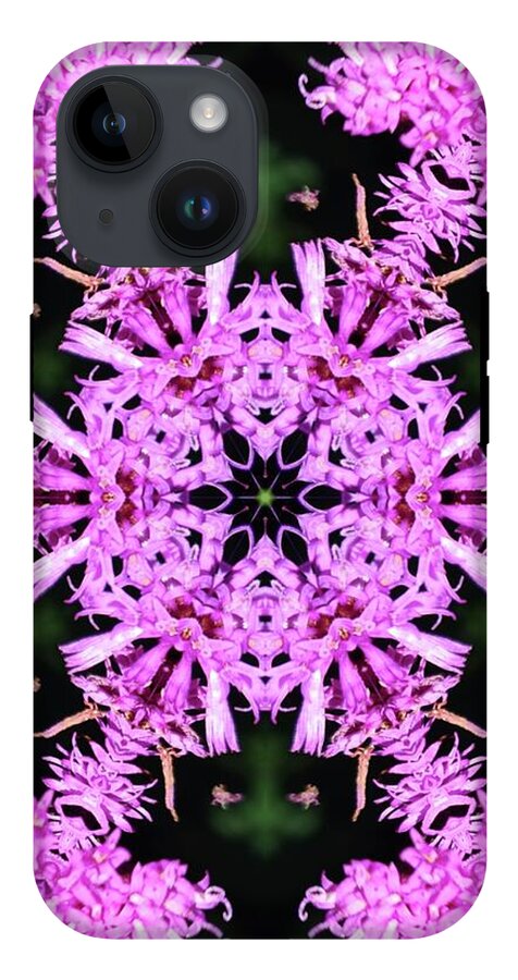Vibrant Symmetrical Blossoms - Phone Case