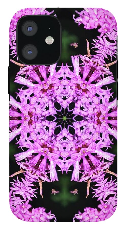 Vibrant Symmetrical Blossoms - Phone Case