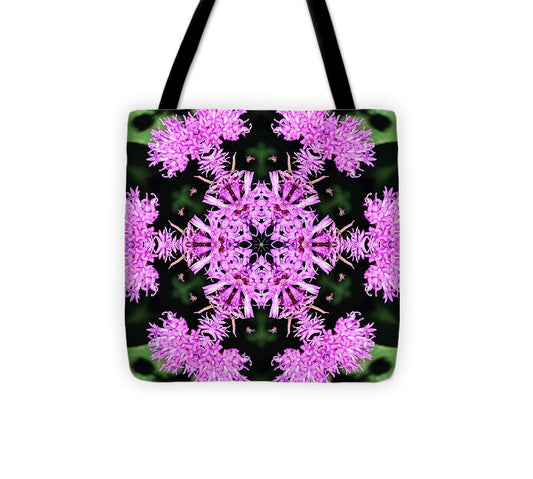 Vibrant Symmetrical Blossoms - Tote Bag