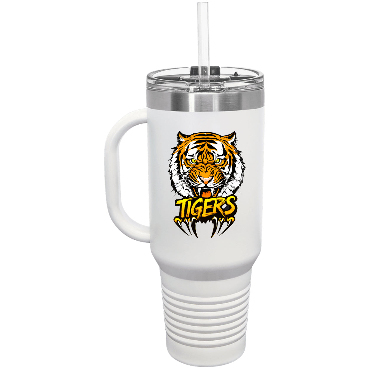 Tiger with Claws Polar Camel 40 oz. Travel Mug with Handle & Straw