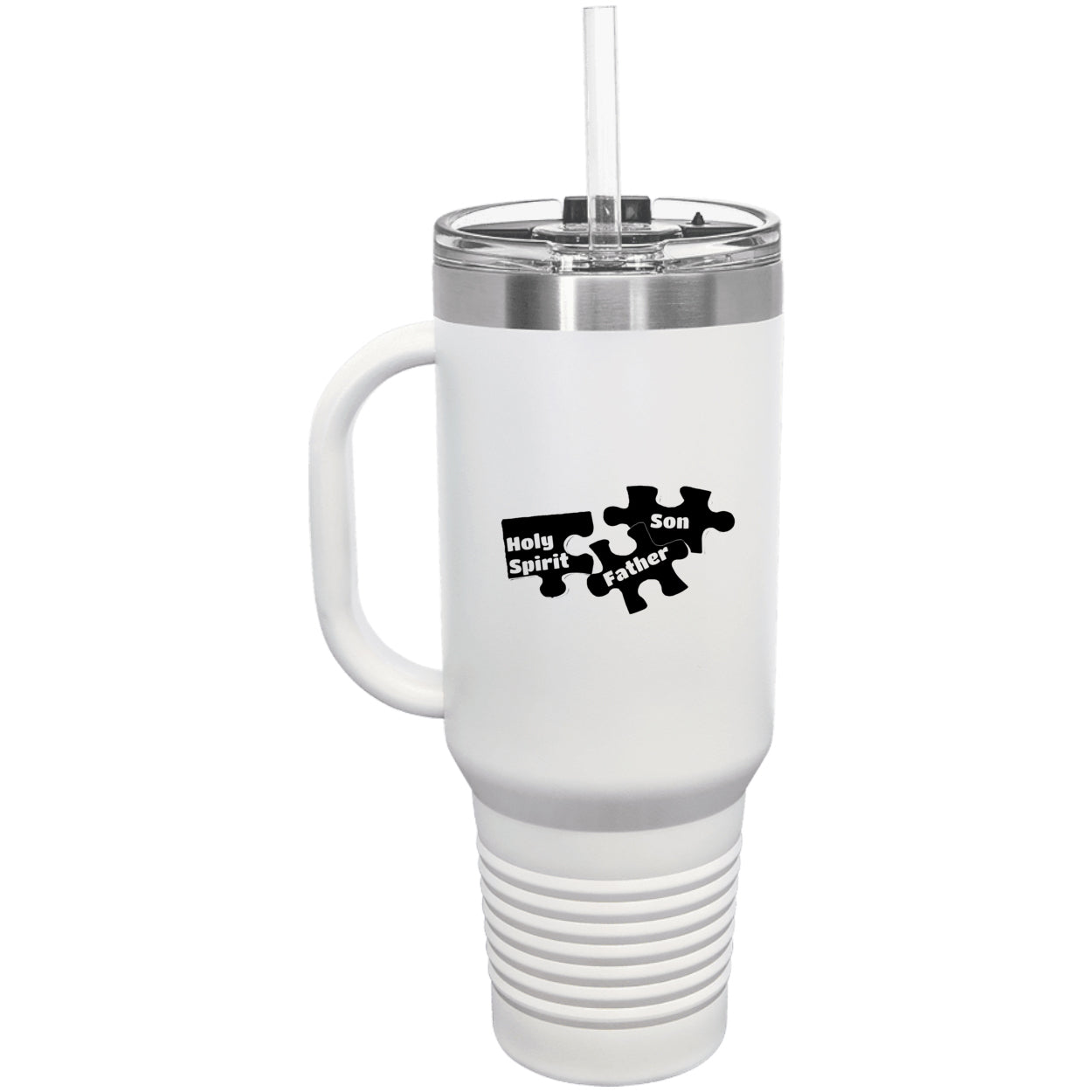 Father Son & Holy Spirit Religious Polar Camel 40 oz Tumbler with Handle & Straw