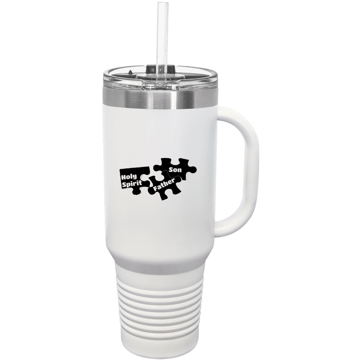 Father Son & Holy Spirit Religious Polar Camel 40 oz Tumbler with Handle & Straw