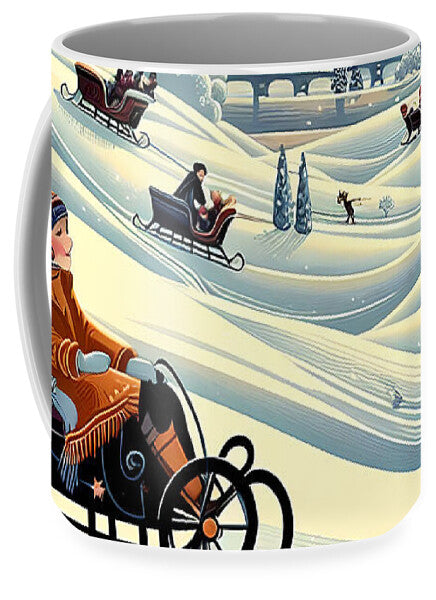 Winter Wonderland Sledding Adventure - Mug
