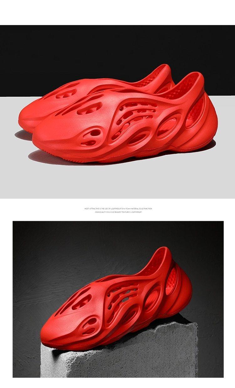 Women's Summer Rubber Breathable Clogs Beach Flat Sandals For Walking