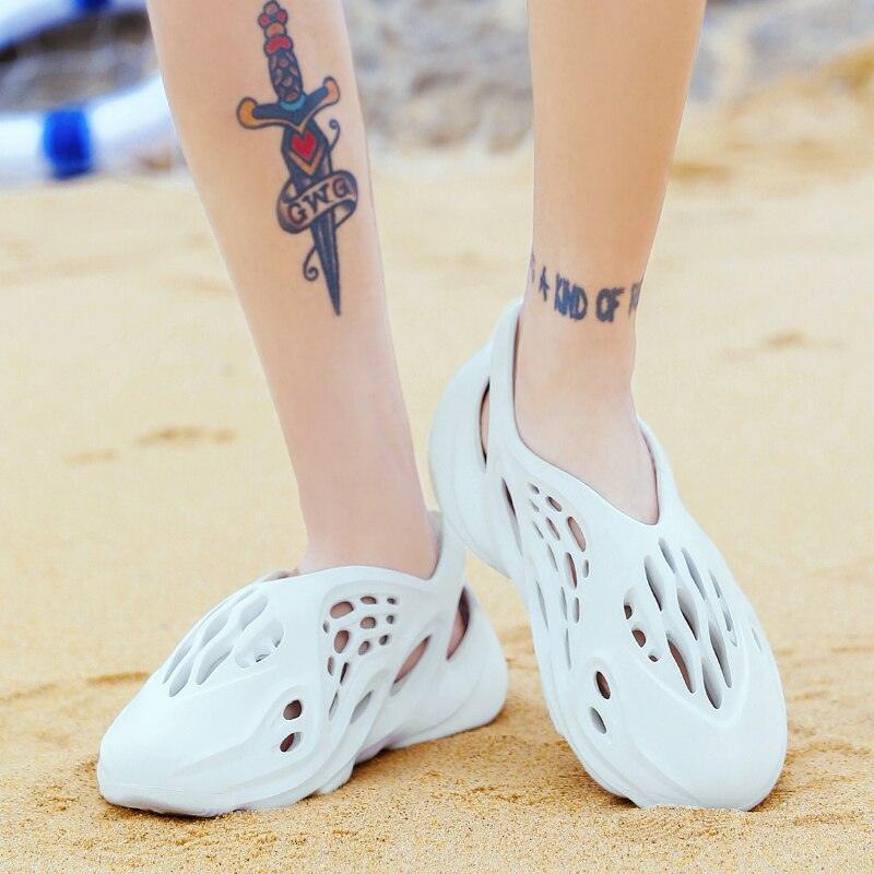 Women's Summer Rubber Breathable Clogs Beach Flat Sandals For Walking