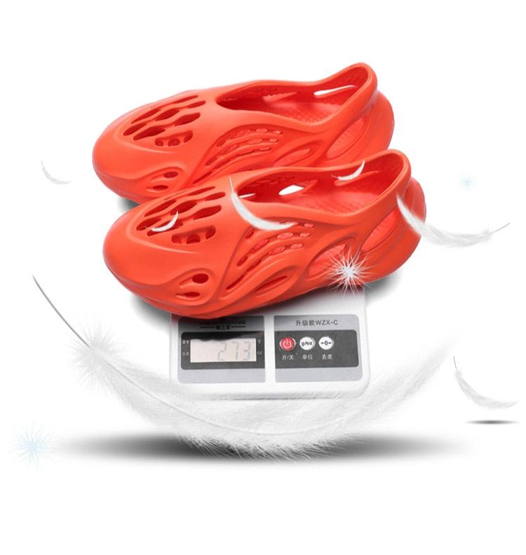 Women's Summer Rubber Breathable Clogs Beach Flat Sandals For Walking