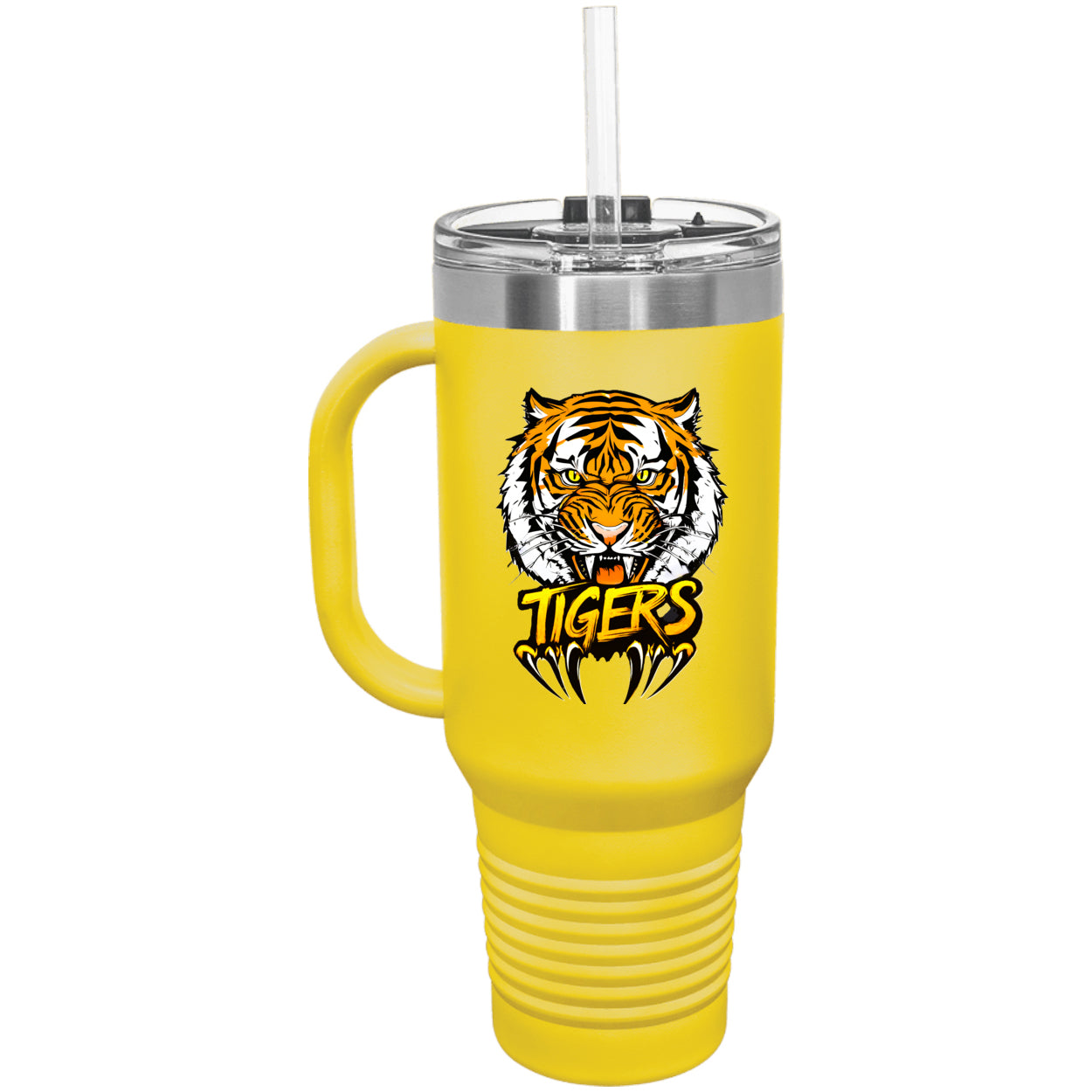 Tiger with Claws Polar Camel 40 oz. Travel Mug with Handle & Straw