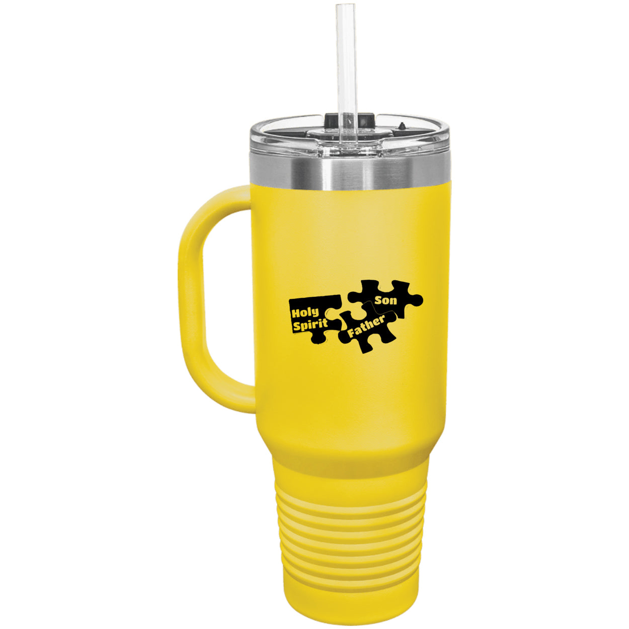 Father Son & Holy Spirit Religious Polar Camel 40 oz Tumbler with Handle & Straw