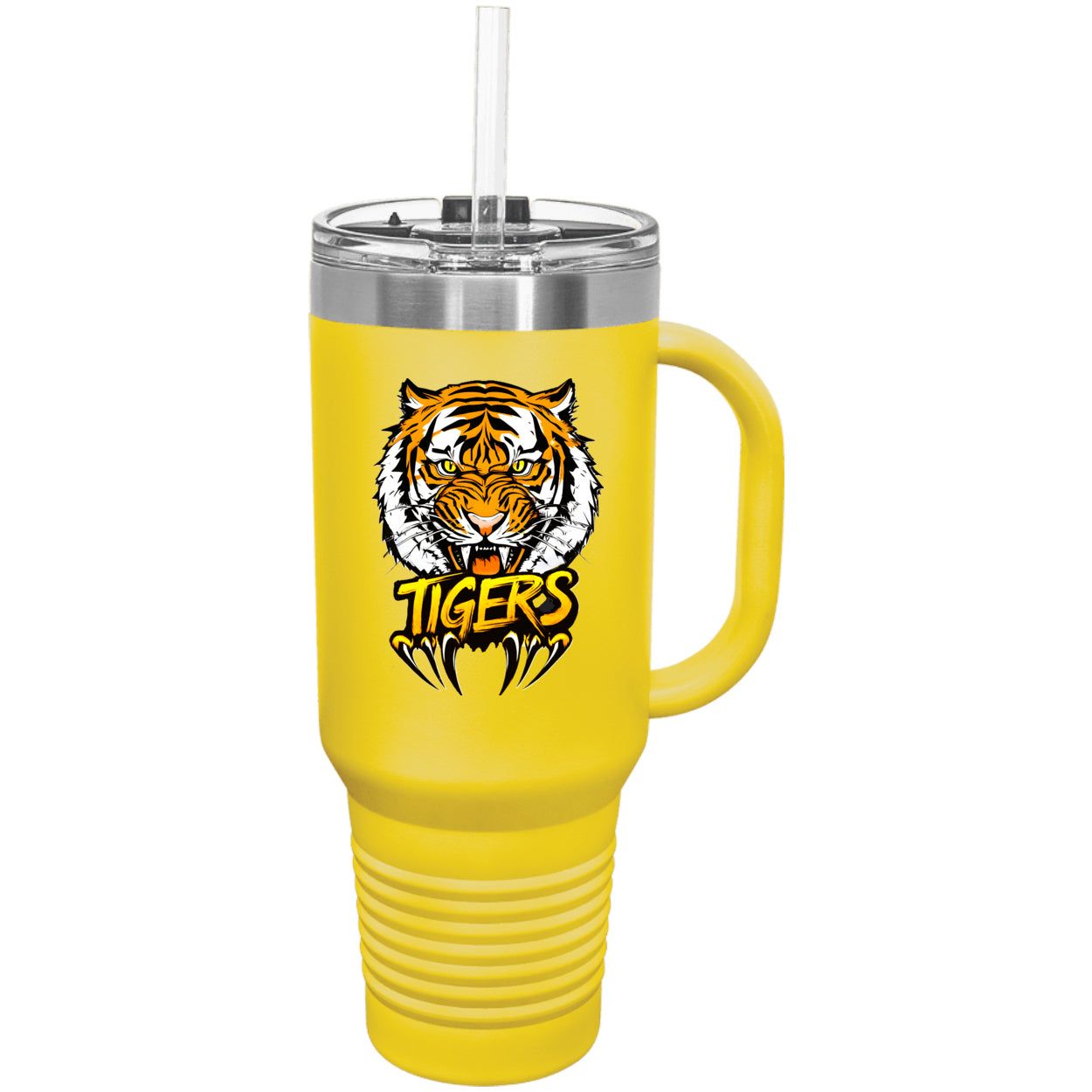 Tiger with Claws Polar Camel 40 oz. Travel Mug with Handle & Straw