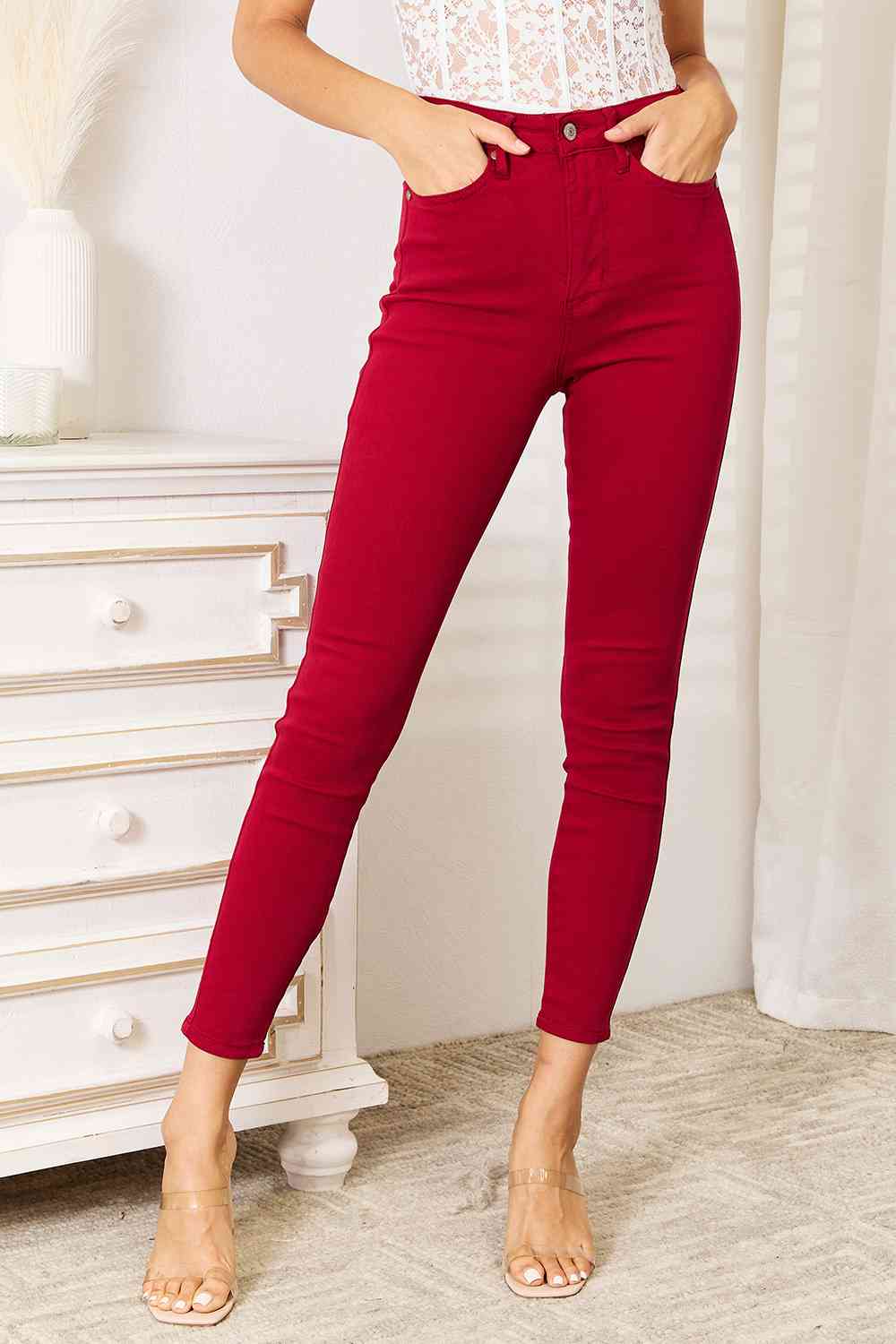 Judy Blue Full Size High Waist Tummy Control Skinny Jeans up to 24W