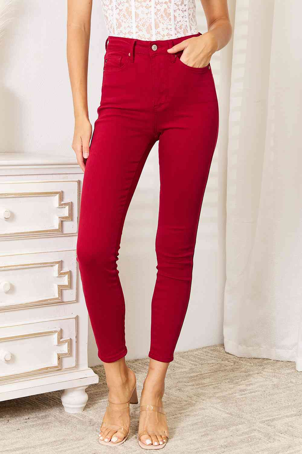 Judy Blue Full Size High Waist Tummy Control Skinny Jeans up to 24W