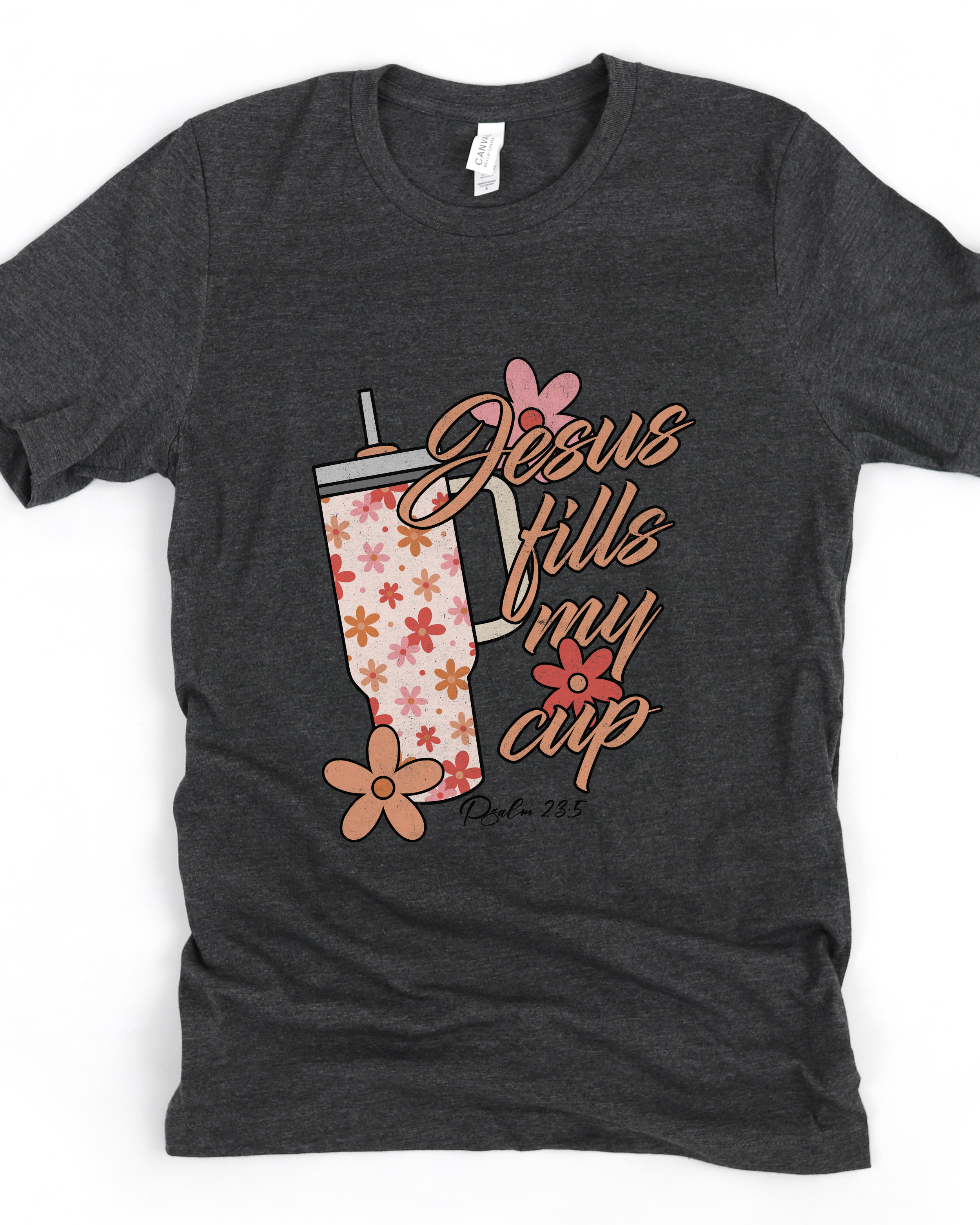Camiseta Mujer Jesus Fills My Cup Tumbler hasta 3XL