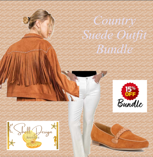 Country Brown Suede Outfit Bundle